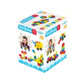 Mochtoys Gofri műanyag építőjáték kerekekkel - 100 db-os