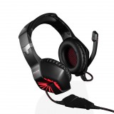 Modecom VOLCANO MC-839 SWORD fekete-piros gamer fejhallgató