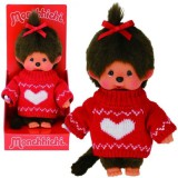 Modell-Hobby Monchhichi: Lány baba piros pulóverben