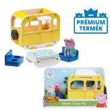 Modell-Hobby Peppa malac: Fa lakókocsi és kemping szett Papa malaccal