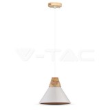 Modern Fehér Fa tetővel Függeszték Ф260