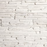 MODULO Dekoratív kő, beltéri, Oslo White, fehér (0,78 m2)