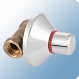 Mofém csempeszelep 1/2” piros