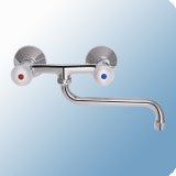 Mofém Eurosztár tekerőgombos fali mosogató csaptelep