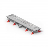 Mofém Linear zuhanyfolyóka szett KF minta nélküli ráccsal, MLP-650 KF