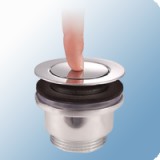 Mofém nyomógombos leeresztő szelep