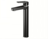 Mofém Zenit Black magasított  mosdócsaptelep, fekete klikk-klakk leeresztőszeleppel