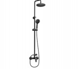 Mofém Zenit Black zuhanyrendszer, felső kifolyócsővel