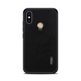 Mofi Bright Shield Xiaomi Mi 8 SE tok (szilikon keret, textil hátlap, fekete)