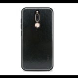 MOFI műanyag telefonvédő (szilikon keret, bőr hatású hátlap) FEKETE [Huawei Mate 10 Lite] (5996457770915) - Telefontok