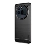 Mofi Nothing Phone (3a) Pro szilikon telefonvédő (ütésállóság, légpárnás sarok, szálcsiszolt, karbon minta) fekete