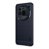 Mofi Nothing Phone (3a) Pro szilikon telefonvédő (ütésállóság, légpárnás sarok, szálcsiszolt, karbon minta) sötétkék