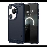 Mofi szilikon telefonvédő (ütésállóság, légpárnás sarok, szálcsiszolt, karbon minta) SÖTÉTKÉK Huawei Pura 70 Ultra (GP-158545) (GP-158545)