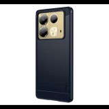 Mofi szilikon telefonvédő (ütésállóság, légpárnás sarok, szálcsiszolt, karbon minta) SÖTÉTKÉK Infinix Note 40 4G (X6853) (GP-159343) (GP-159343)