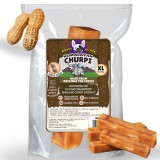 Mogyoróvaj ízű 100%-ban Természetes Himalájai Churpi rágósajt, HAPPY BULLDOG, XL-es