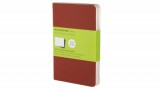 Moleskine jegyzetfüzet CAHIER 3db CH113 piros "P" sima