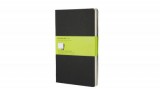 Moleskine jegyzetfüzet CAHIER 3db QP318 fekete "L" sima
