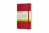 Moleskine notesz - QP613F2 puha skarlát piros "P" - sima