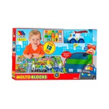 Moltó Molto: Játszószőnyeg építőkockákkal 12db-os 62x62cm
