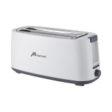 Momert 2066 1200-1400 W, 4 szelet, 2 sütőtér Fehér-Fekete-Inox kenyérpirító