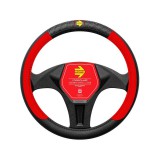 Momo VIP kormányvédő - 38-39cm M - fekete-piros