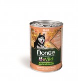 Monge BWild Grain Free Adult kutyakonzerv - lazac sütőtökkel és cukkinivel 400 g