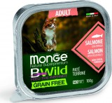 Monge BWild Grain Free Cat Adult Lazac és zöldségek 100 g