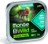 Monge BWild Grain Free Cat Sterilised Tonhal és zöldségek 100 g