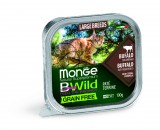 Monge BWild Grain Free Paté Terrine Large Breed - bölény zöldségekkel 100 g