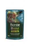 Monge BWild Grain Free Sterilised nedves macskatáp - tonhal rákkal és zöldségekkel 85 g
