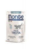 Monge Cat Monoprotein Paté Kitten - pisztráng 85 g