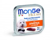 Monge Dog Fresh paté húsdarabokkal - kacsa 100 g