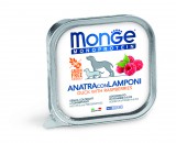 Monge Dog Monoprotein Fruits paté - kacsa, málna 150 g