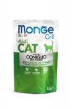 Monge Grill Cat Adult Nyulas Falatok Aszpikban 12 x 85 g (nyulas és bárányos)