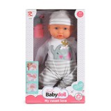Moni BABA 41 CM fiú baba elefántos ruha CSÍKOS BÉZS