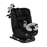 Moni i-MAXX autós ülés, isofix, forgatható, 2 plüss+párna 40-150cm FEKETE