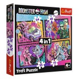 Monster High: Felvillanyozó nap 4 az 1-ben puzzle - Trefl