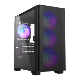 Montech Air 100 ARGB táp nélküli ablakos Micro ATX ház fekete (4710562748086) (4710562748086)