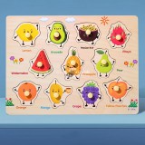 Montessori fejlesztő fa puzzle játék