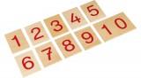 Montessori számok 1-10 fa táblán