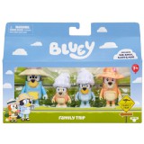 Moose Enterprise Bluey: Családi utazás 4db-os figura szett
