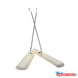 Mophuzat ollós mophoz pamut 100 cm zsebes fehér_RSR56