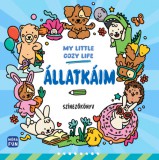 Móra könyvkiadó Donászy Magda: My Little Cozy Life - Állatkáim - Színezőkönyv - könyv