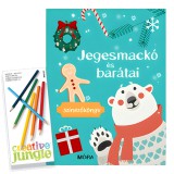 Mora Móra: Jegesmackó és barátai színezőkönyv színesceruzával