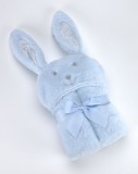 Mora POMPON RABBIT P88 pléd 75*95 05 - blue dobozos