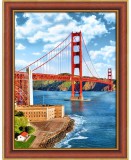 MOSFA Gyémántfestés szett, Golden Gate híd, 30x40cm