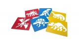 Mosható dinoszaurusz sablon készlet 6 db