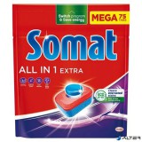 Mosogatógéptabletta, 75 db, SOMAT "All in 1 Extra"