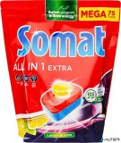 Mosogatógéptabletta, 75 db, SOMAT "All in 1 Extra", Lemon&Lime
