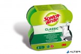 Mosogatószivacs, piskóta alakú, kézkímélő, 3M 'Scotch-Brite'